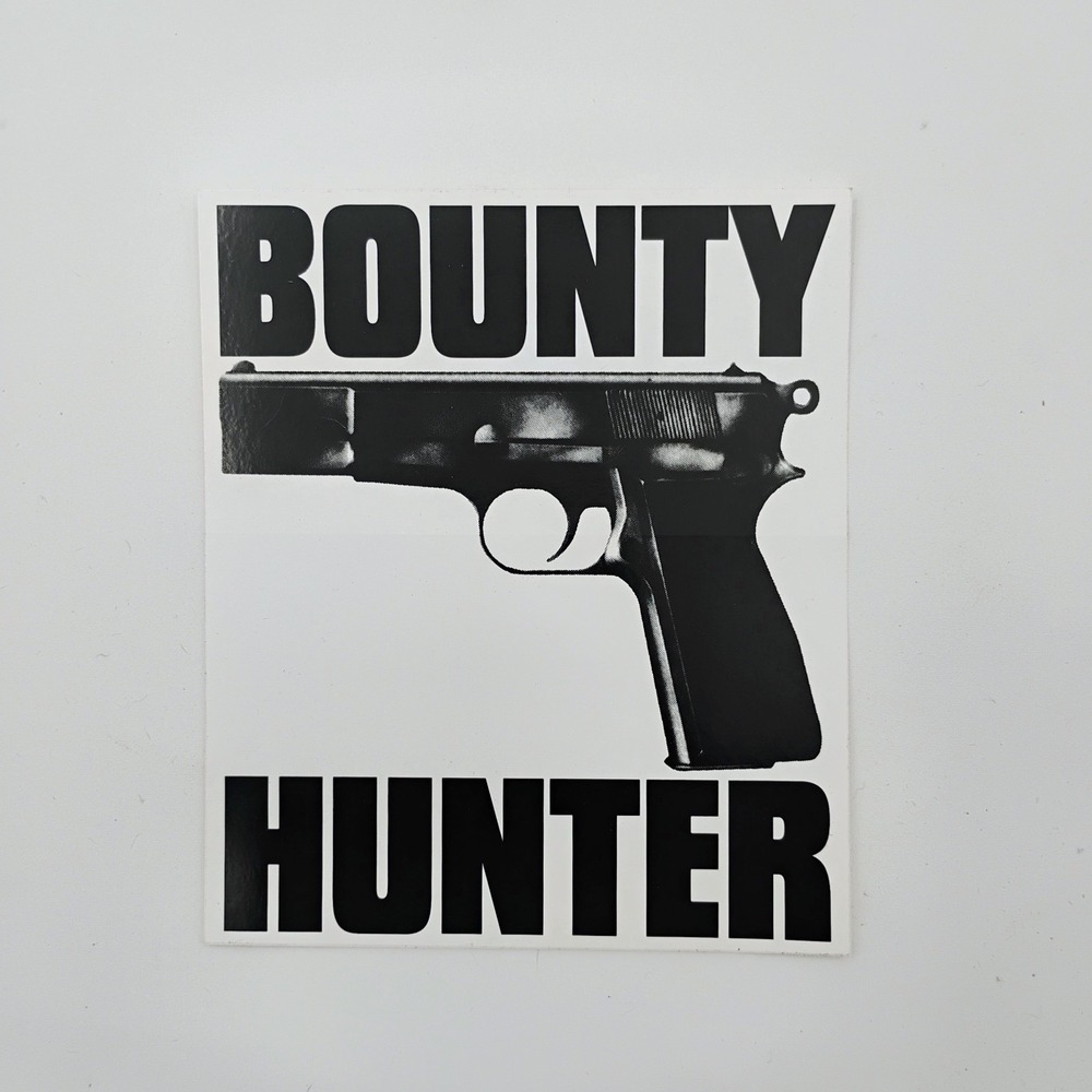 Bounty Hunter Clothing Sticker Vintage 1990's Urban Streetwear Skateboarding CA